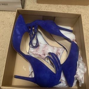 Jessica Simpson Blue Suede Heel